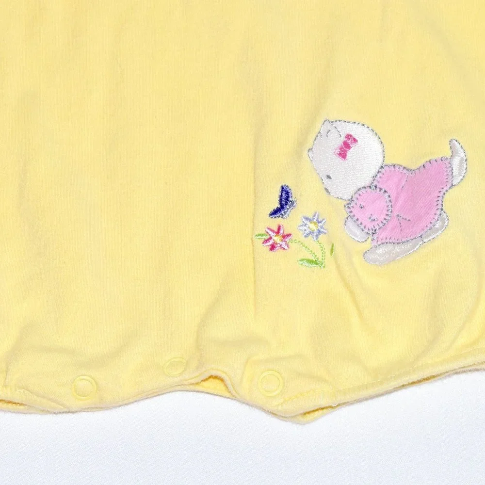 Carter's Light Yellow Romper/Onesie - 6-9 Months (19-21 lbs.)